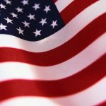 Waiving American Flag