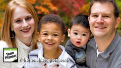 Mother and Father with adopted childnren