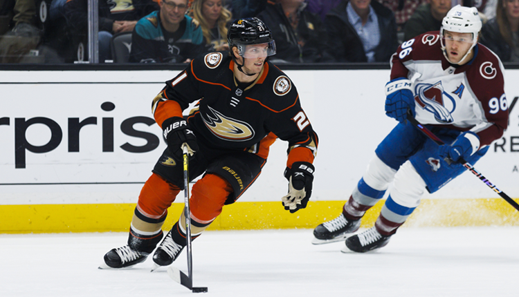 The Ducks and Avalanche battle it out on the ice