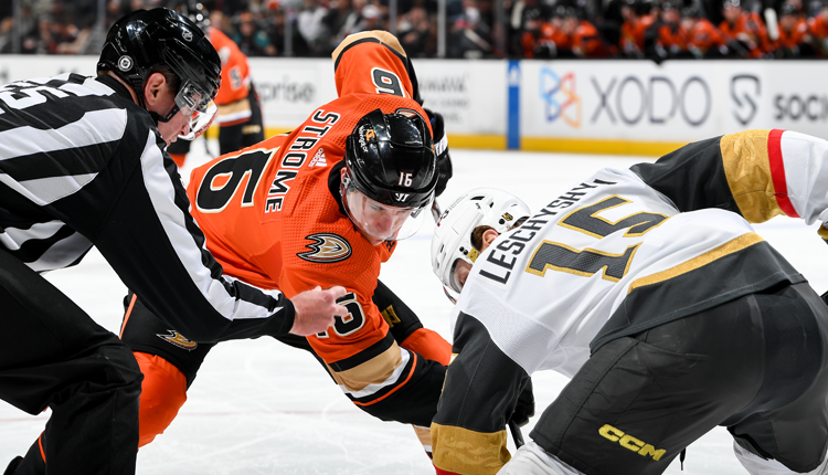 The Ducks and Golden Knights battle it out on the ice