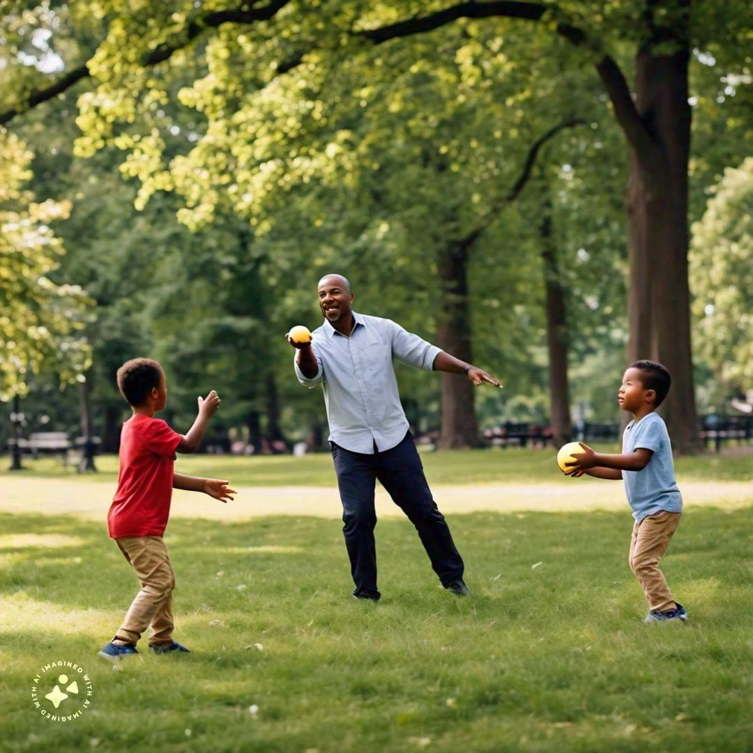 A loving father and child moment, emphasizing the special bond between dads and their little ones.
